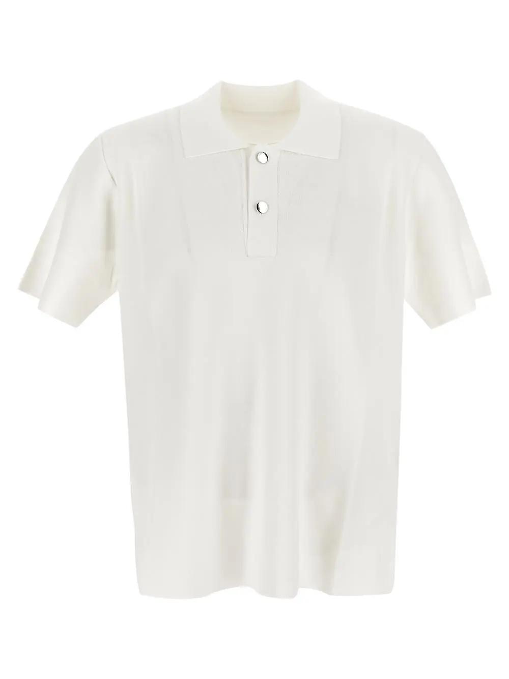 Shop Jacquemus Le Polo Maille In White
