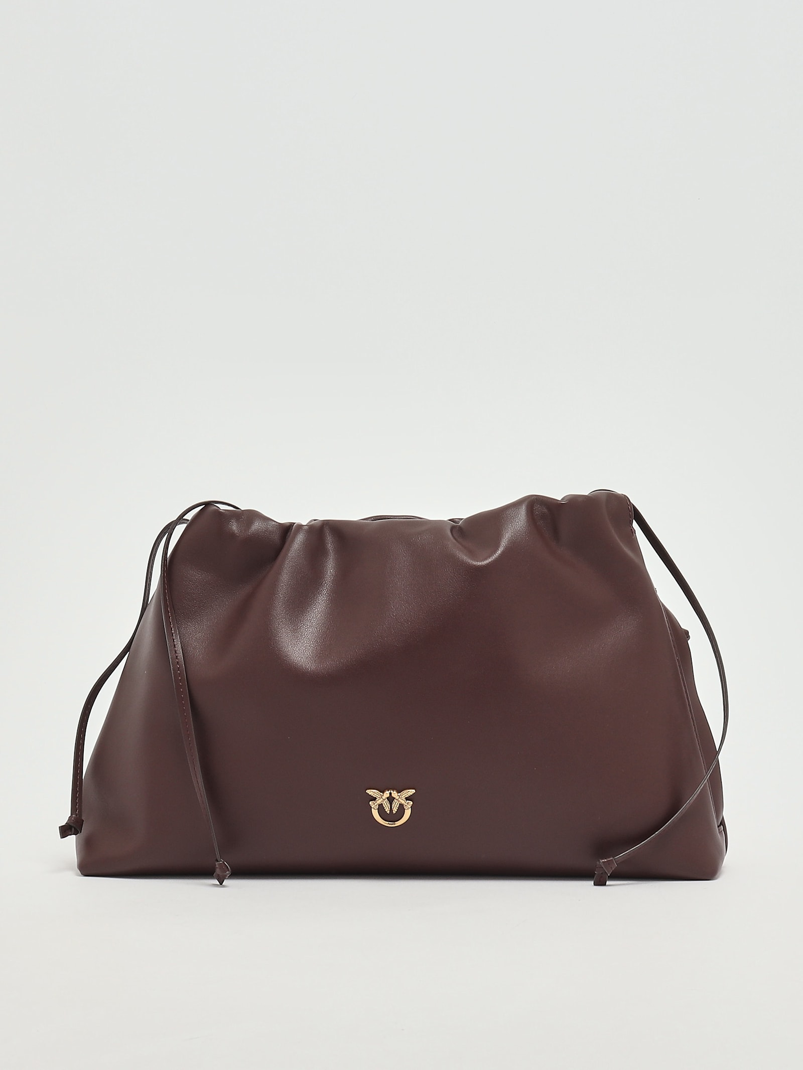 Pinko Maxy Clutch + Tracolla Clutch In Brown