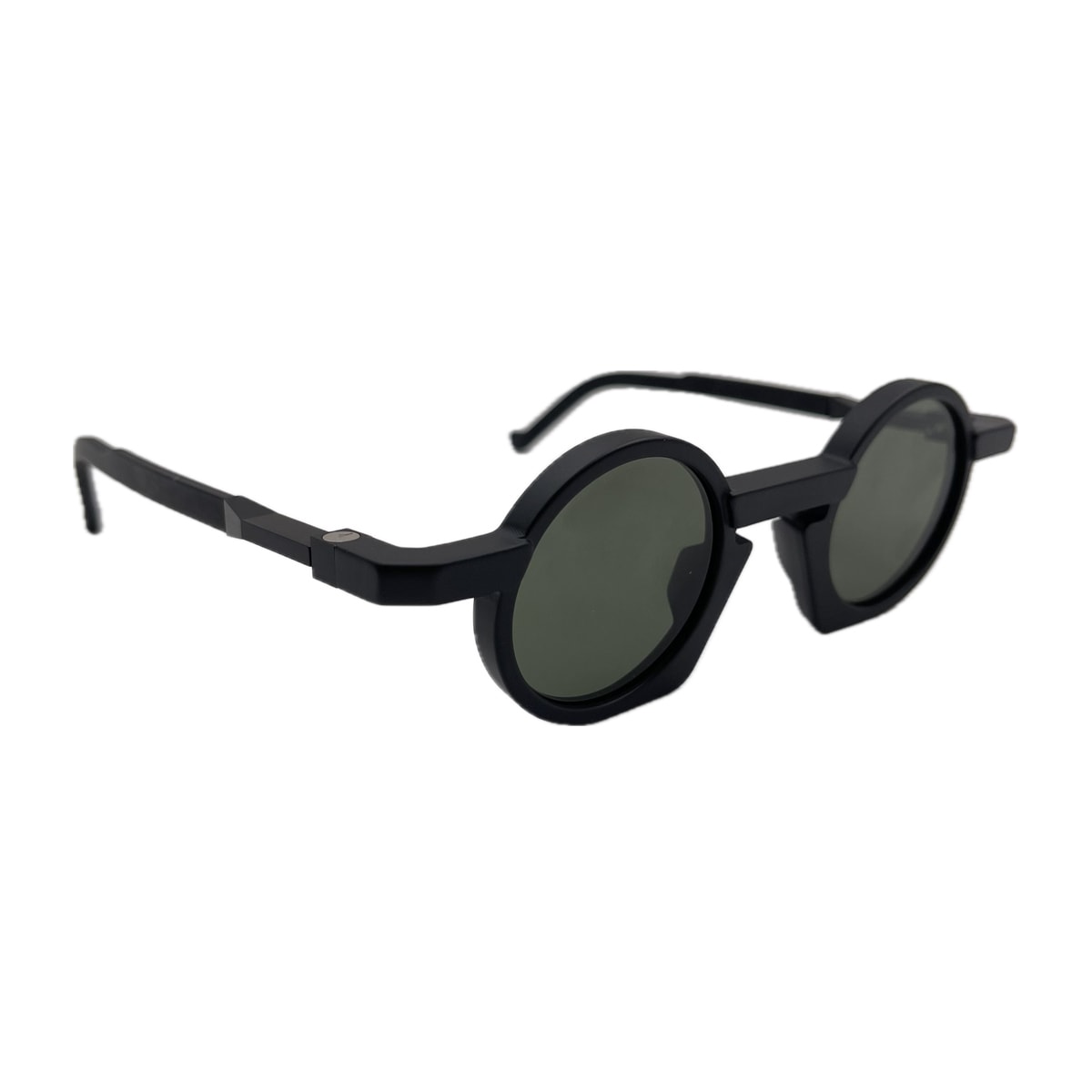 Vava Eyewear Bl0043 Black Label Black Matte Sunglasses In Green