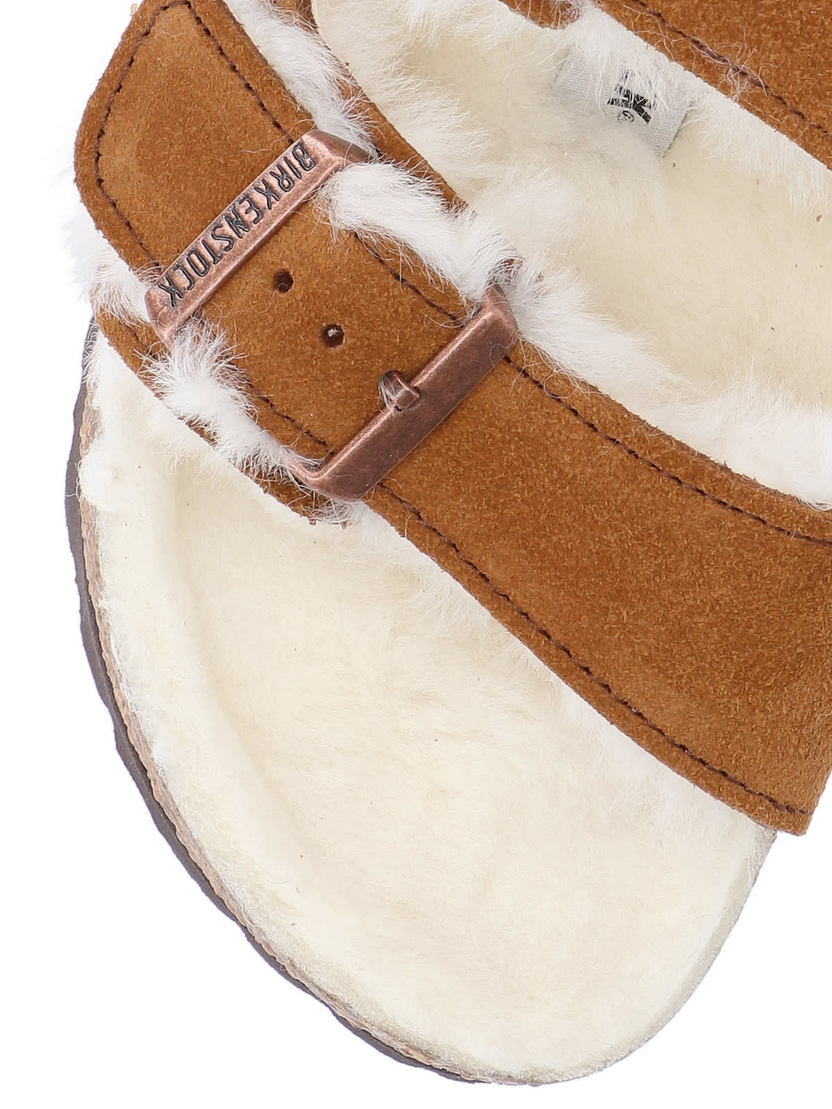 Birkenstock Arizona Shearling & Suede Sandals