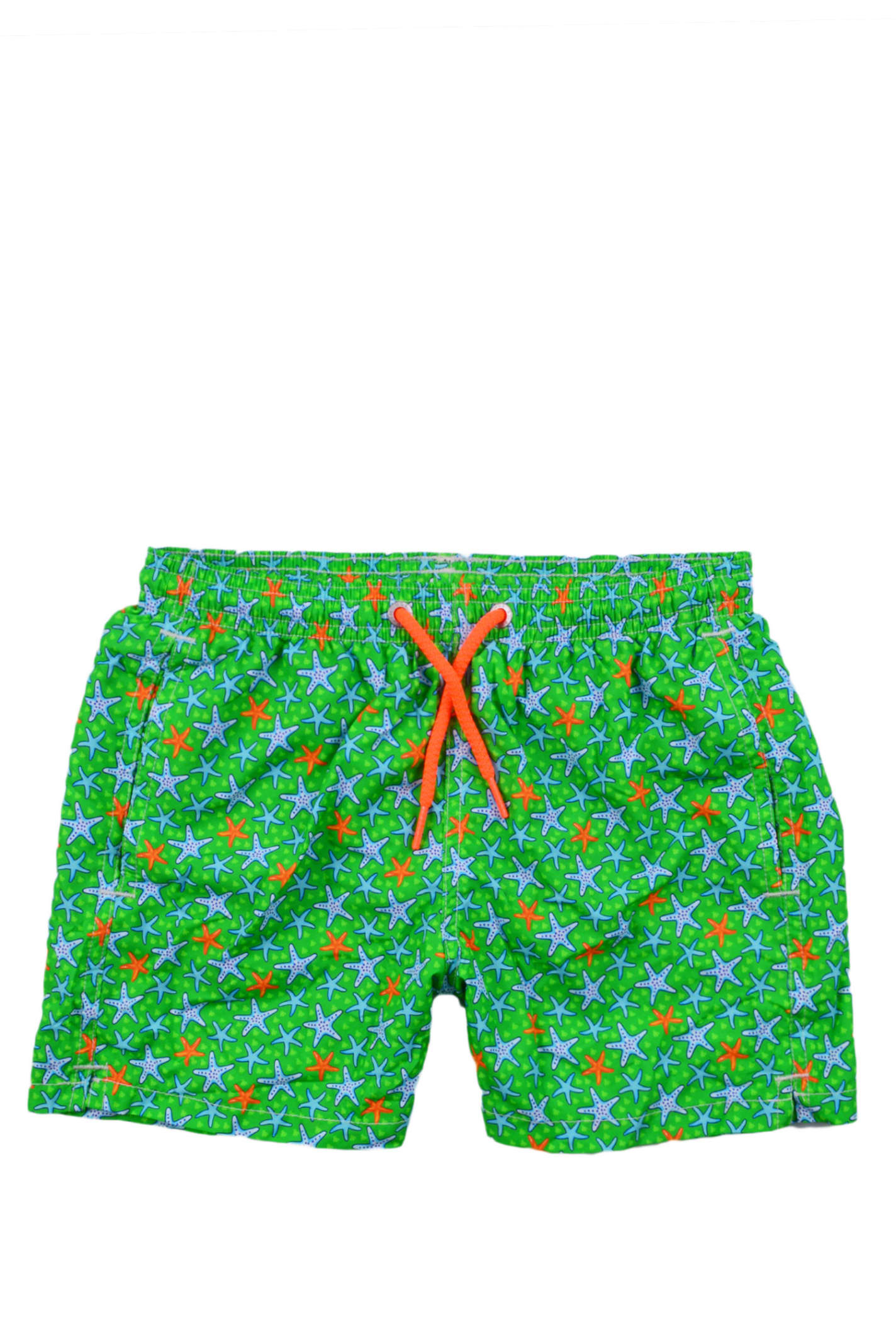 Mc2 Saint Barth Kids' Swimsuit With Graphic Print In Green