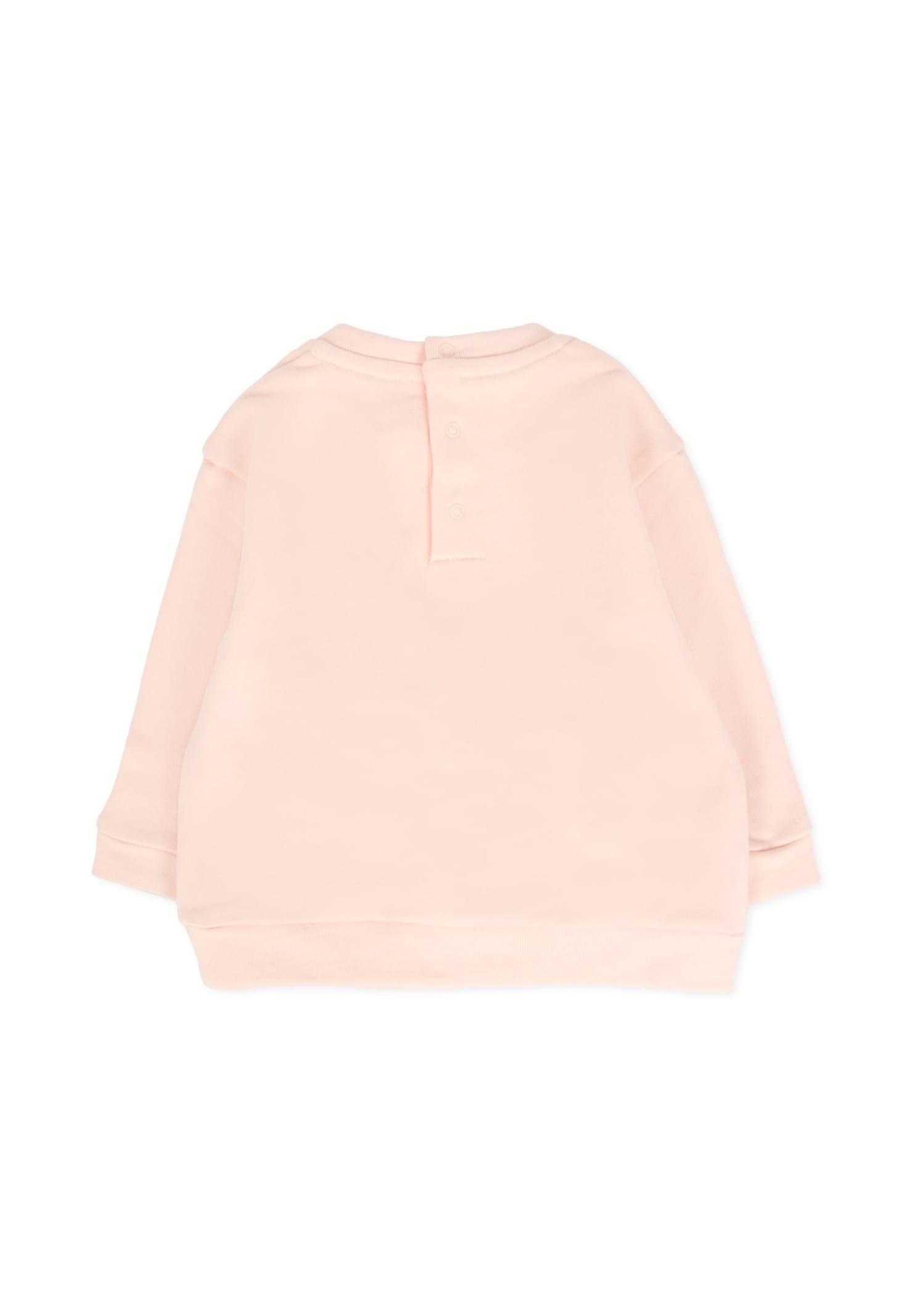 Chloé Pink Sweatshirt For Baby Girl With Logo In Pink