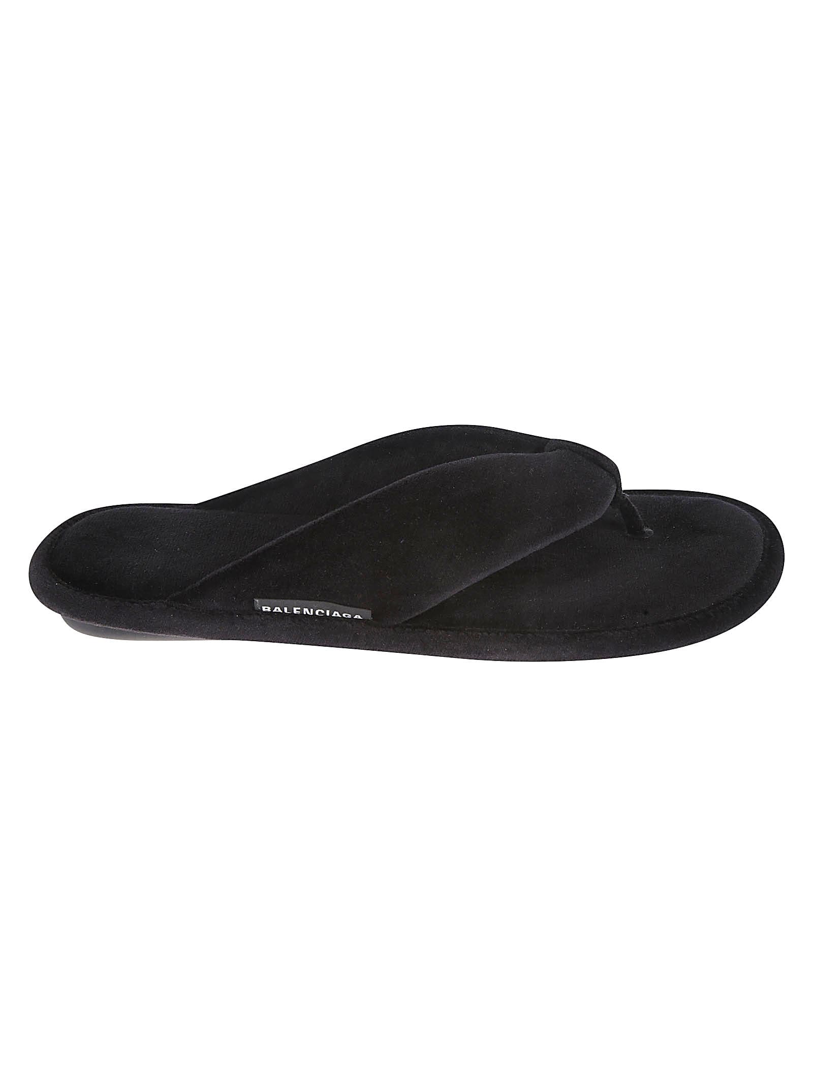 Balenciaga New Velvet Soft Flat Sandals