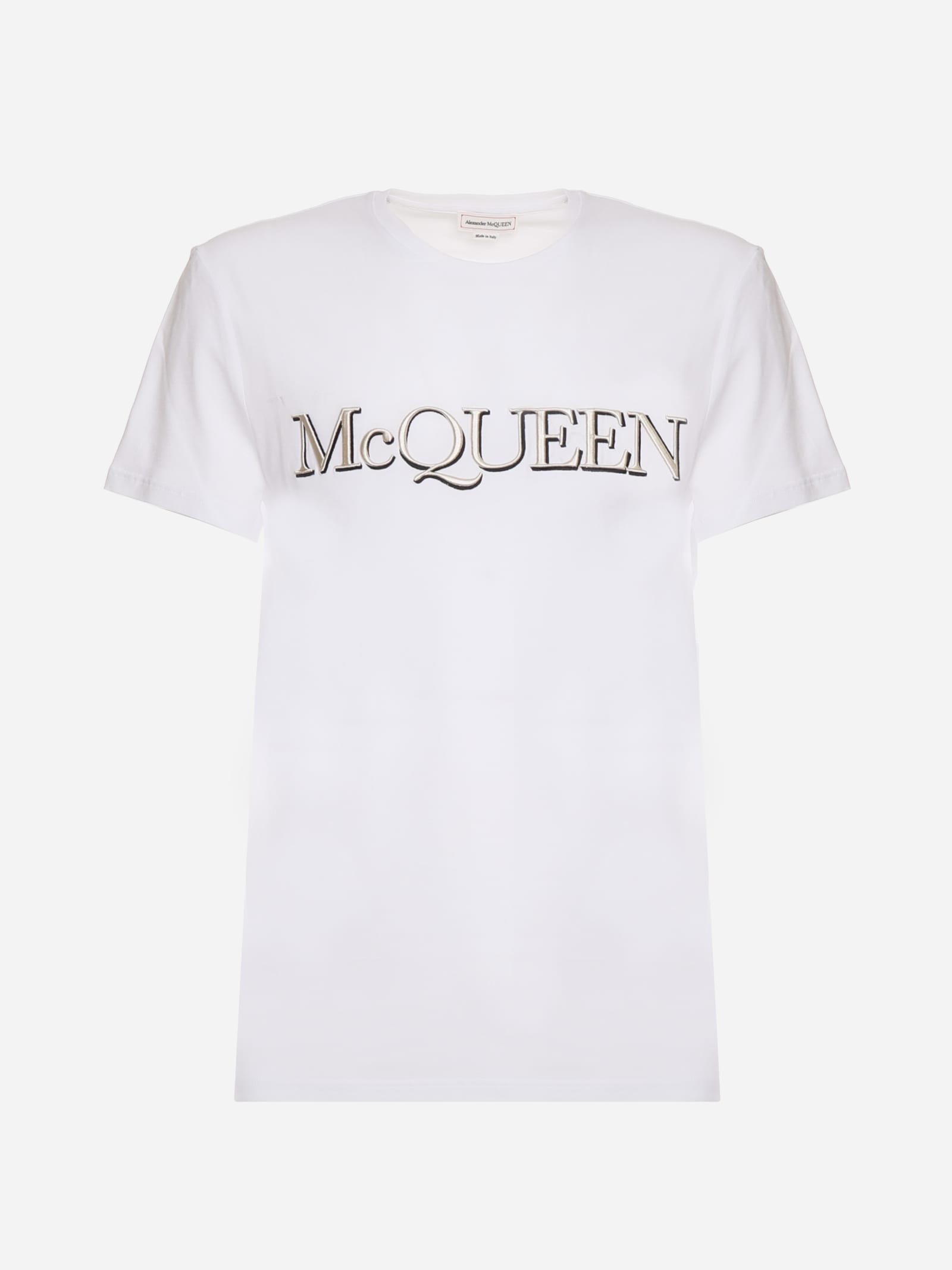 Alexander McQueen White Cotton Amcq T-shirt
