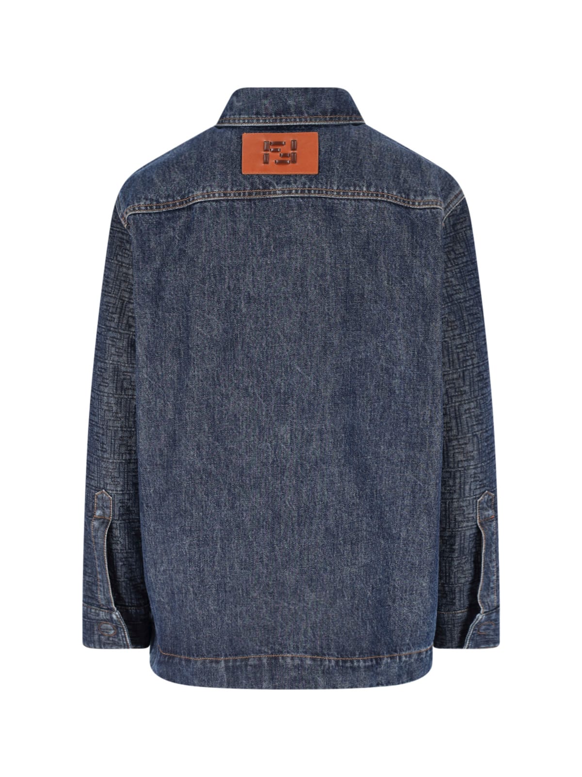 Fendi Ff Denim Jacket In Multi