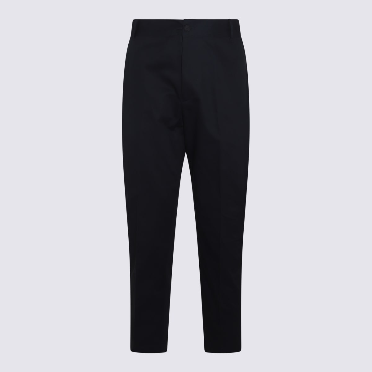 Shop Maison Kitsuné Navy Cotton Pants In Deep Navy