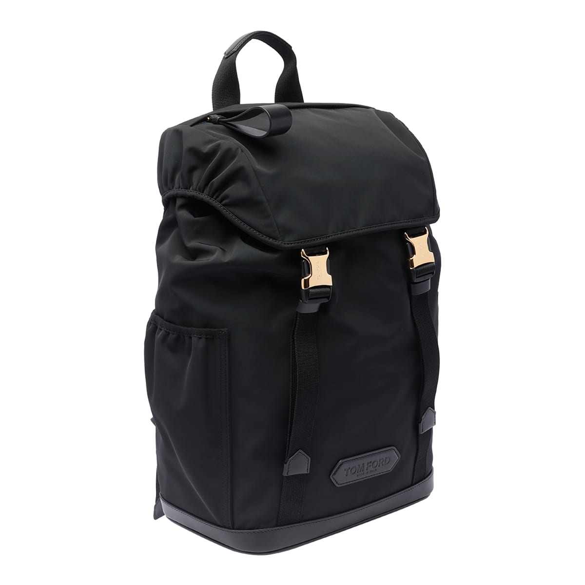 Shop Tom Ford Logo Backpack In Black