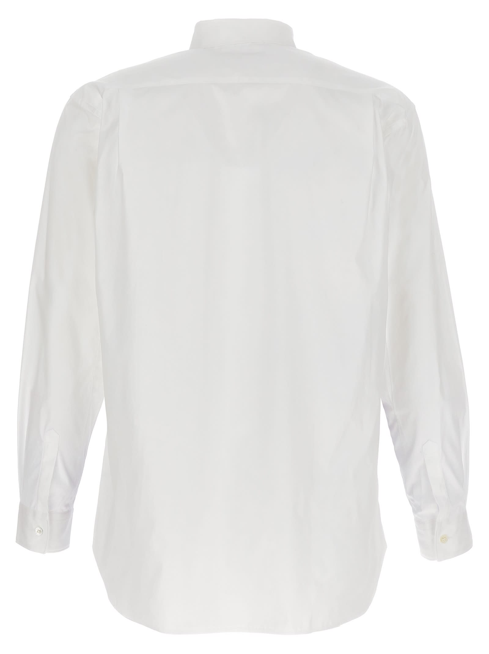 Shop Comme Des Garçons Shirt Patterned Square Shirt In White