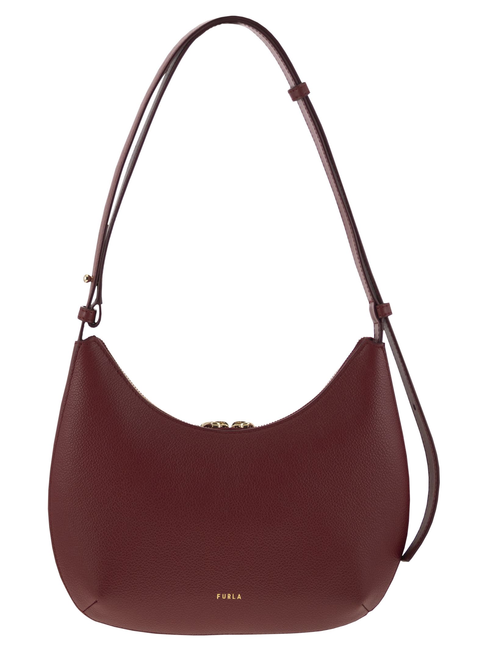Furla Zip Classic Shoulder Bag In Red