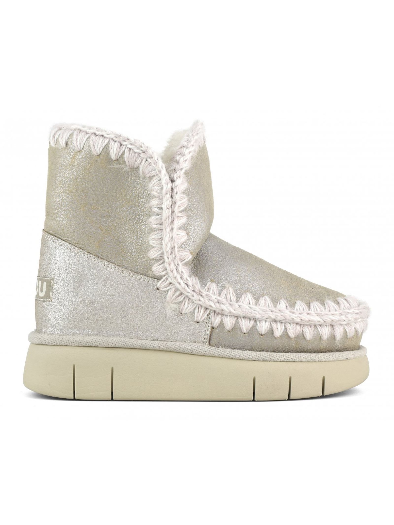 Eskimo 18 Bounce In Stone Metallic Sheepskin