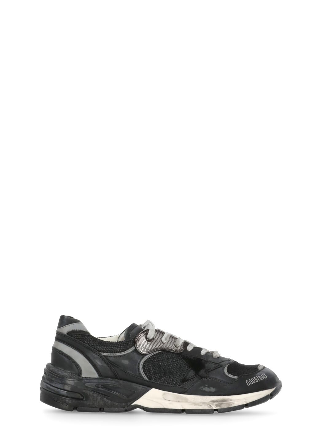 Golden Goose Black Leather And Mesh Running Dad Sneakers In Black