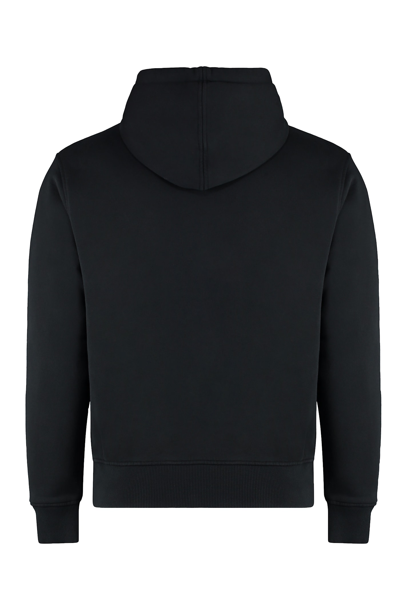 Shop Ami Alexandre Mattiussi Cotton Hoodie In Black