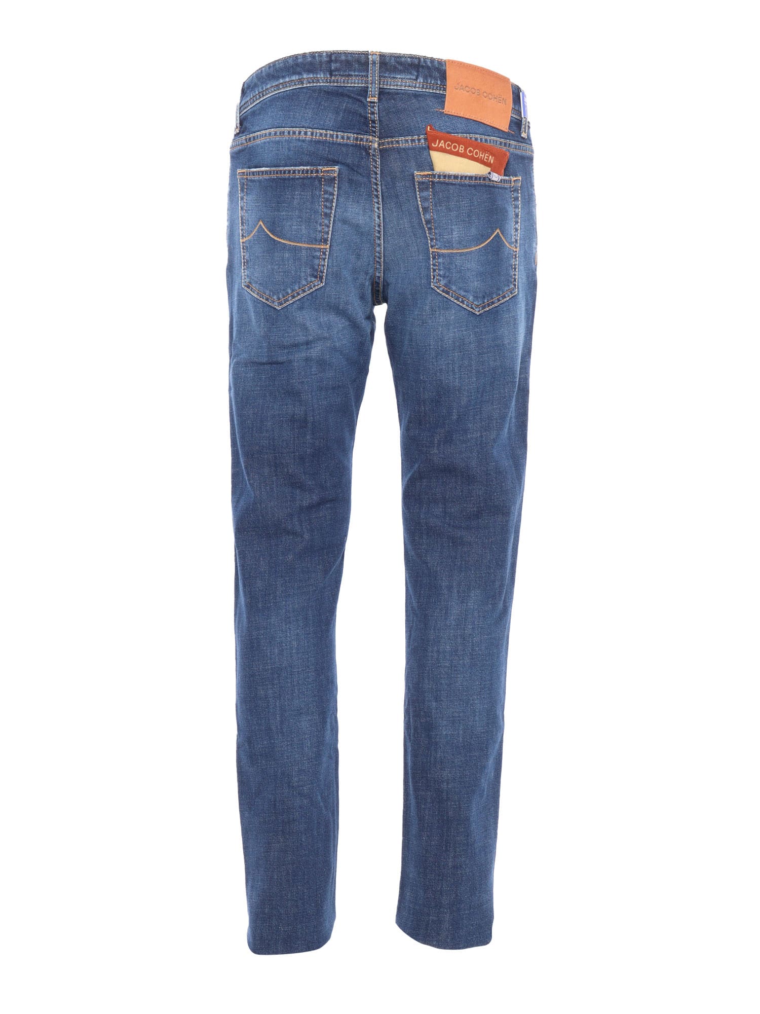 Shop Jacob Cohen 5 Pockets Denim Pants In Multicolor