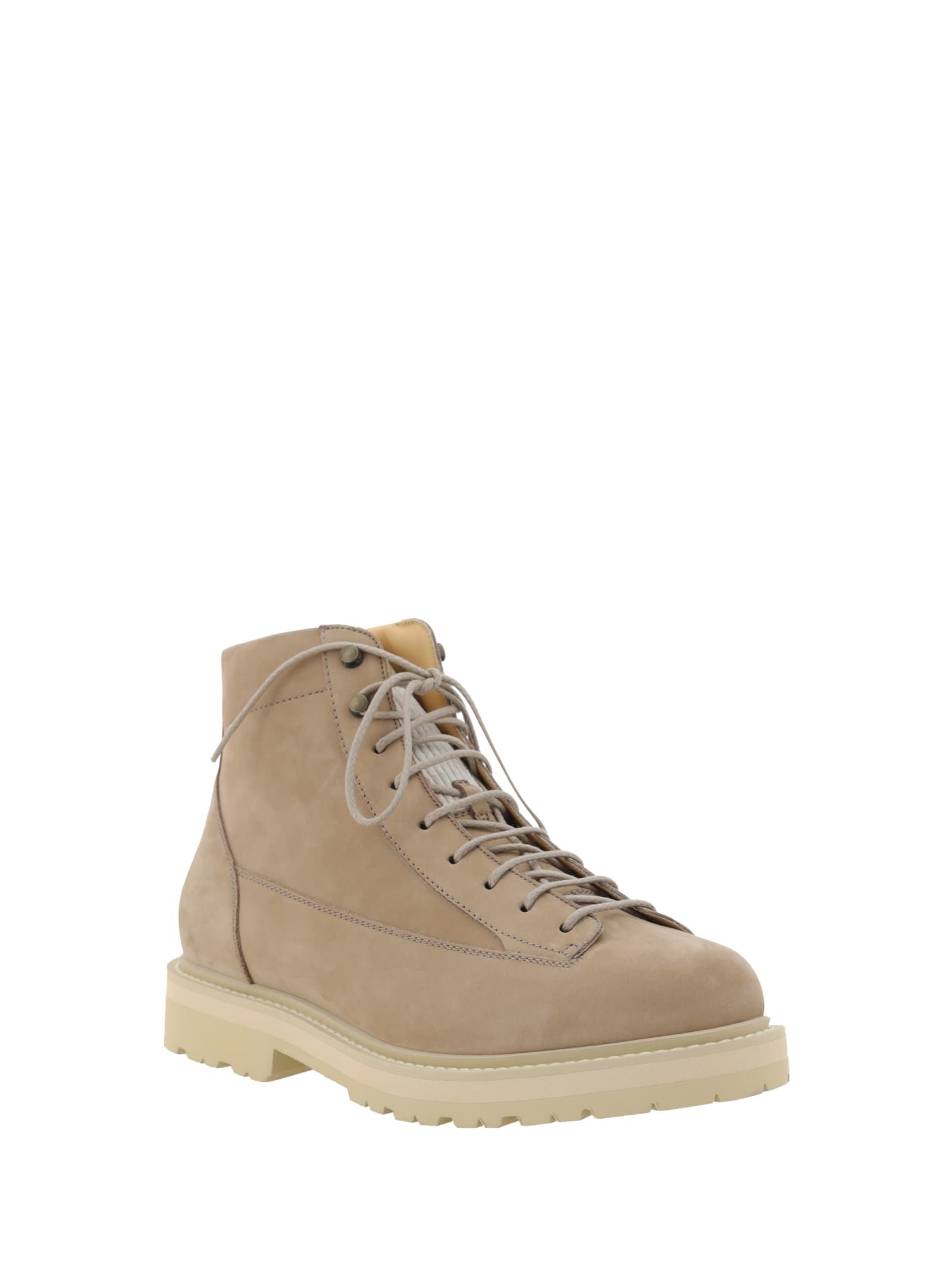 Shop Brunello Cucinelli Ankle Boots In Neutrals