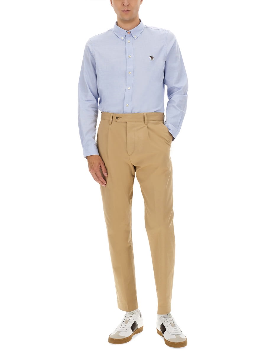 Ps By Paul Smith Ps Paul Smith "zebra" Shirt In Blue