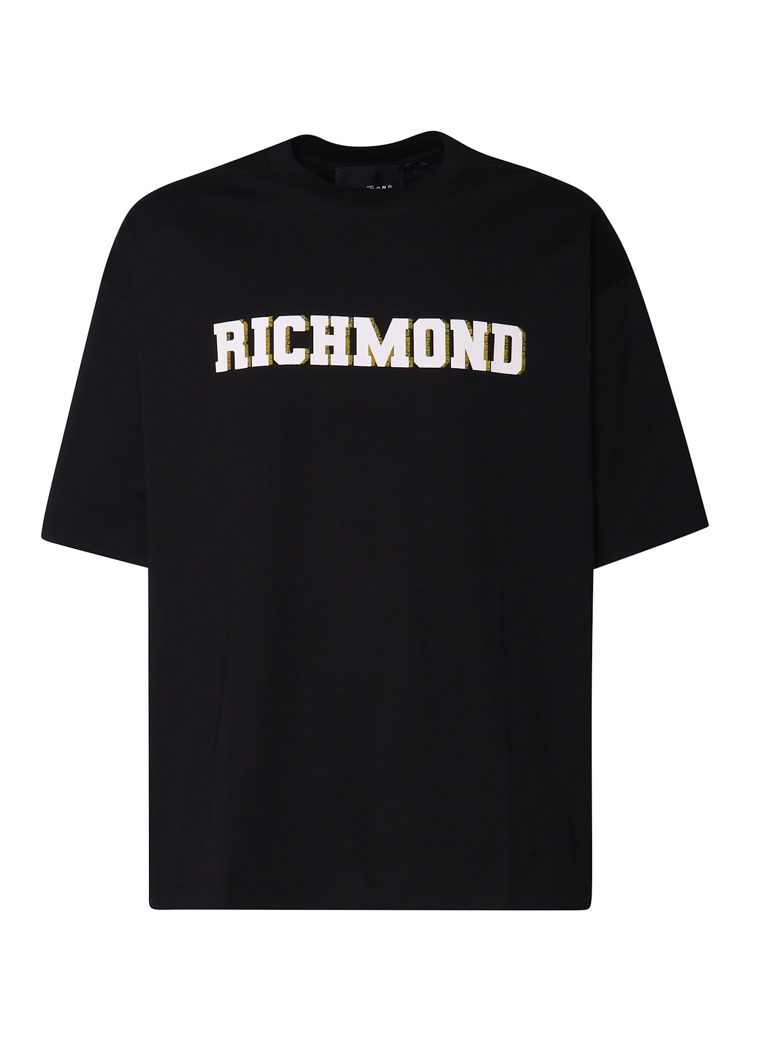 Shop John Richmond Logo T-shirt In Cotton In Black