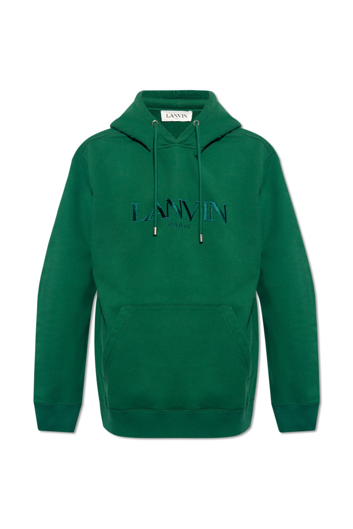 Shop Lanvin Hoodie With Logo In Bottle