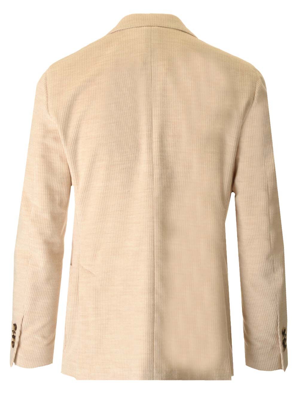 Shop Lardini Unlined Cotton And Alpaca Velvet Jacket In White