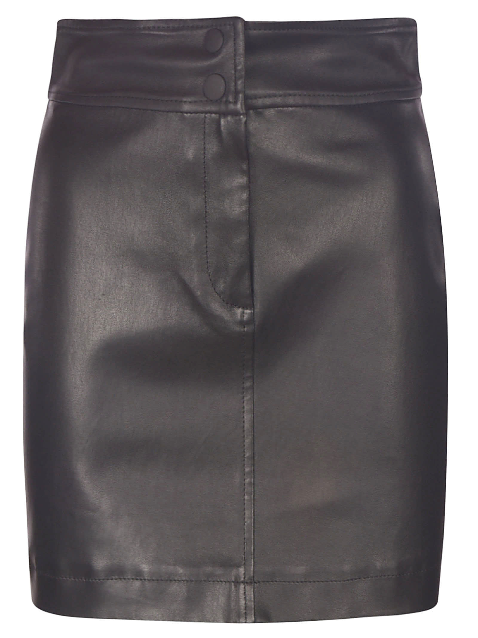 Alberta Ferretti Classic Leather Skirt