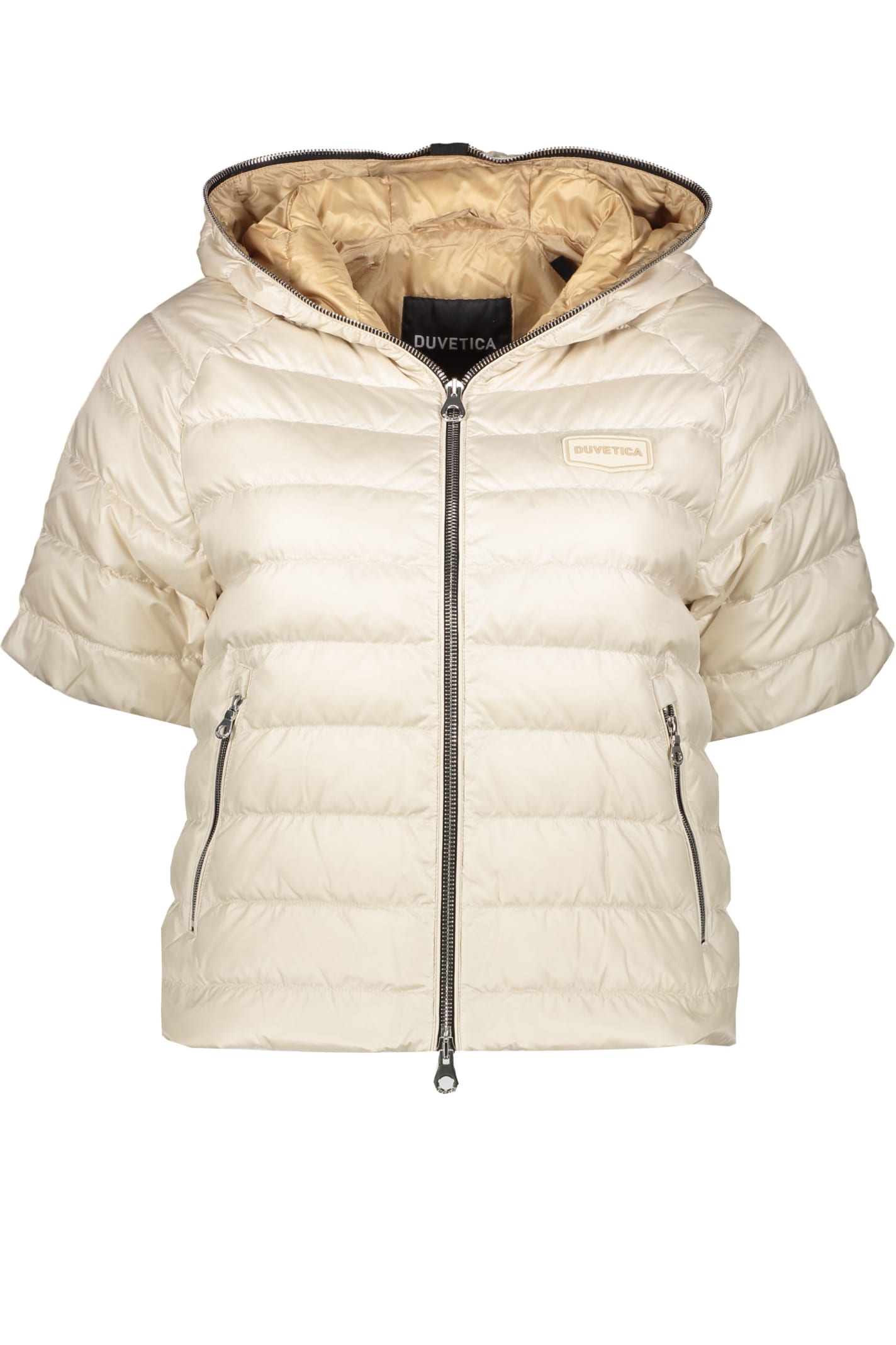 Duvetica Quilted Jacket In Beige