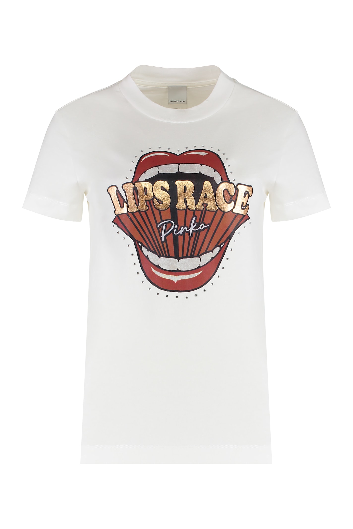 Shop Pinko Cotton Crew-neck T-shirt
