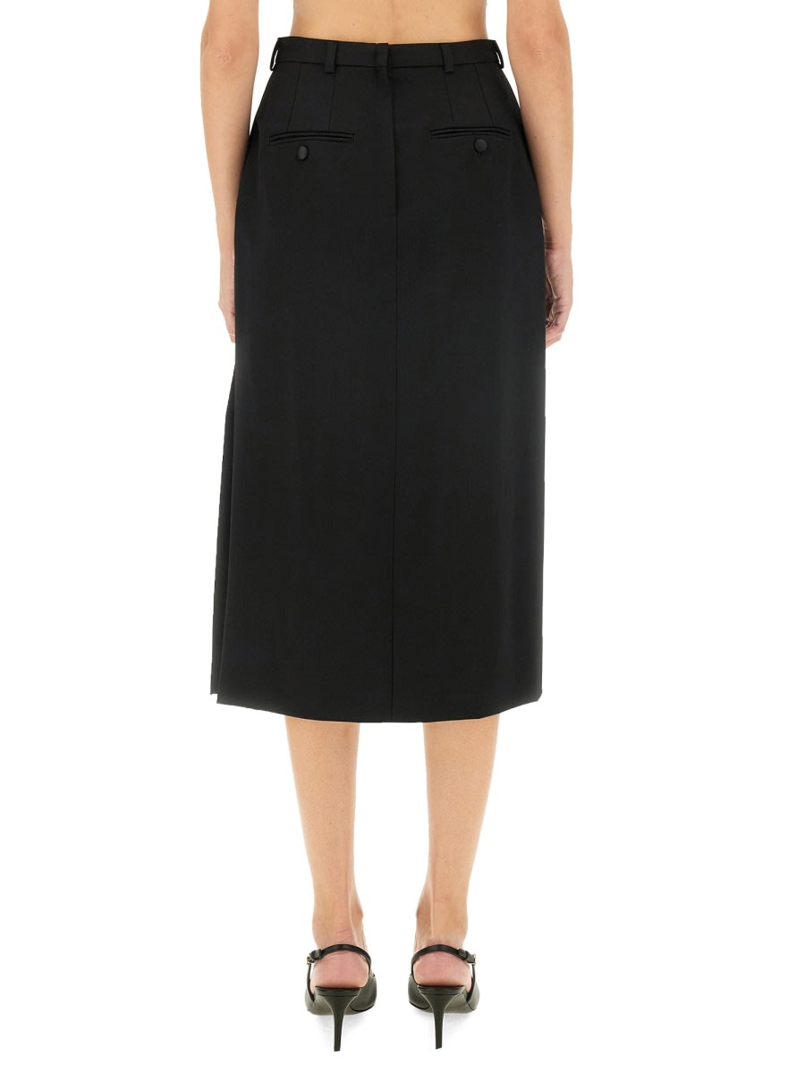 Shop Dolce & Gabbana Longuette Skirt In Black