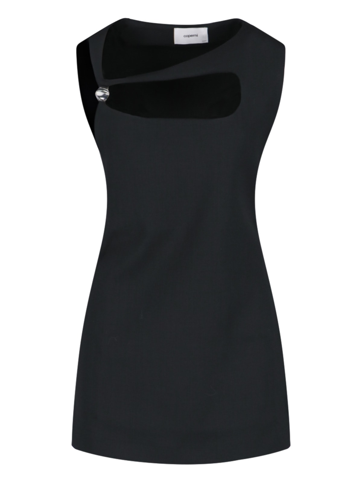 Shop Coperni Cut-out Mini Dress In Black