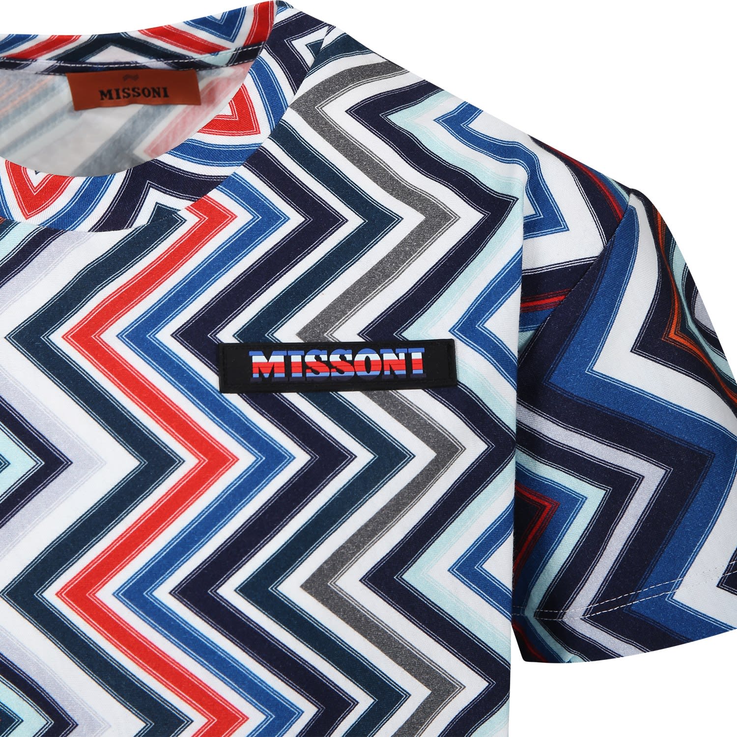 Shop Missoni Multicolored T-shirt For Boy With Logo