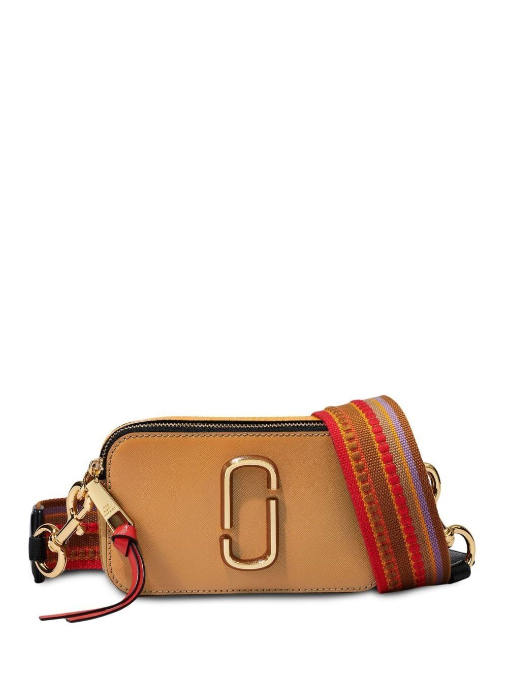 The Colorblock Snapshot Beige Leather Crossbody Bag Marc Jacobs Woman