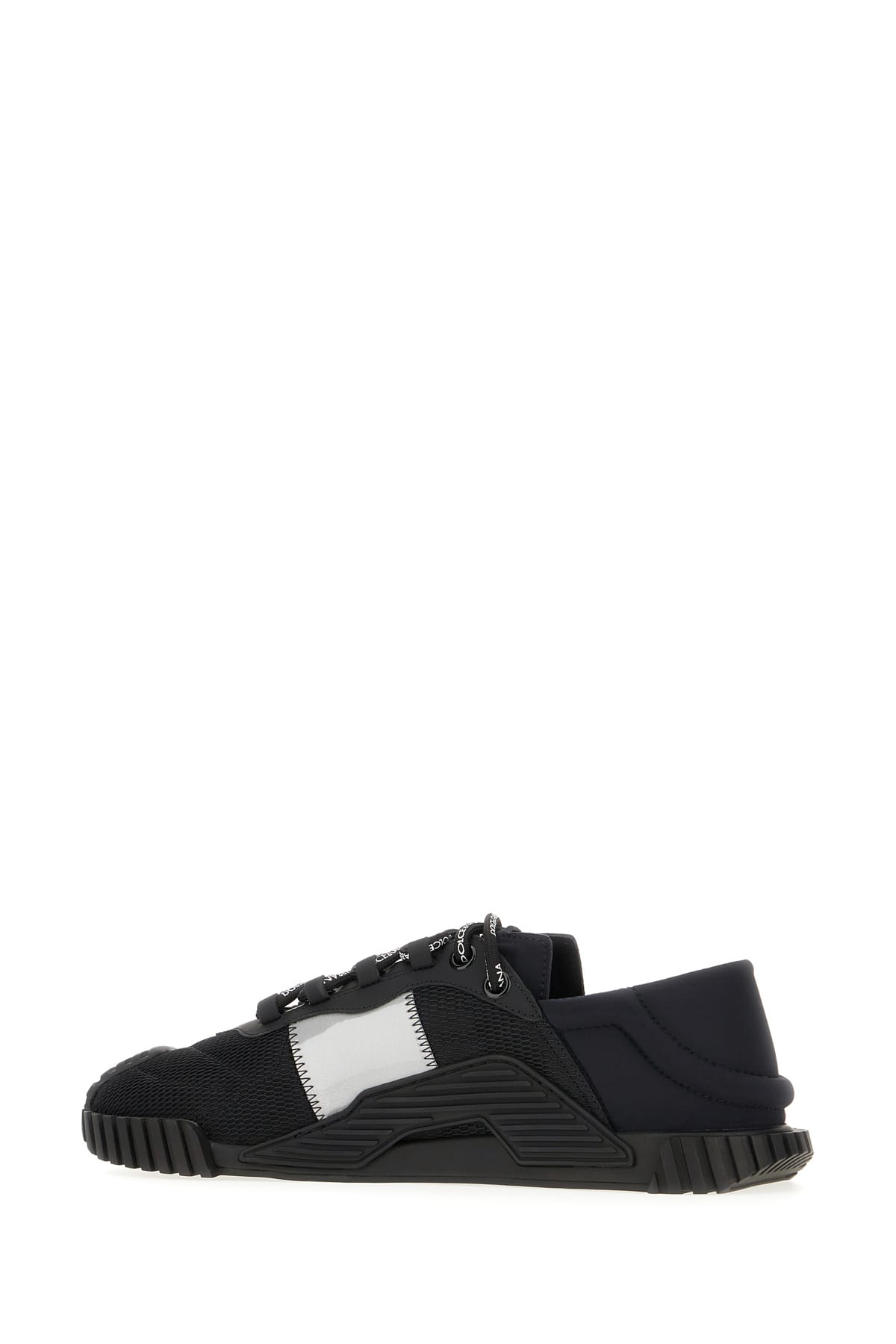 Shop Dolce & Gabbana Multicolor Stretch Nylon And Rubber Ns1 Sneakers In Nero