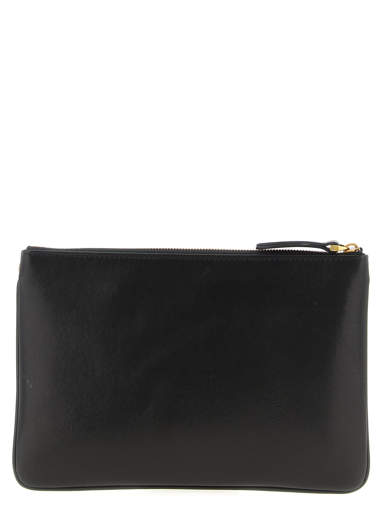 Valentino Viva Superstar Leather Envelope Clutch Bag In Brown