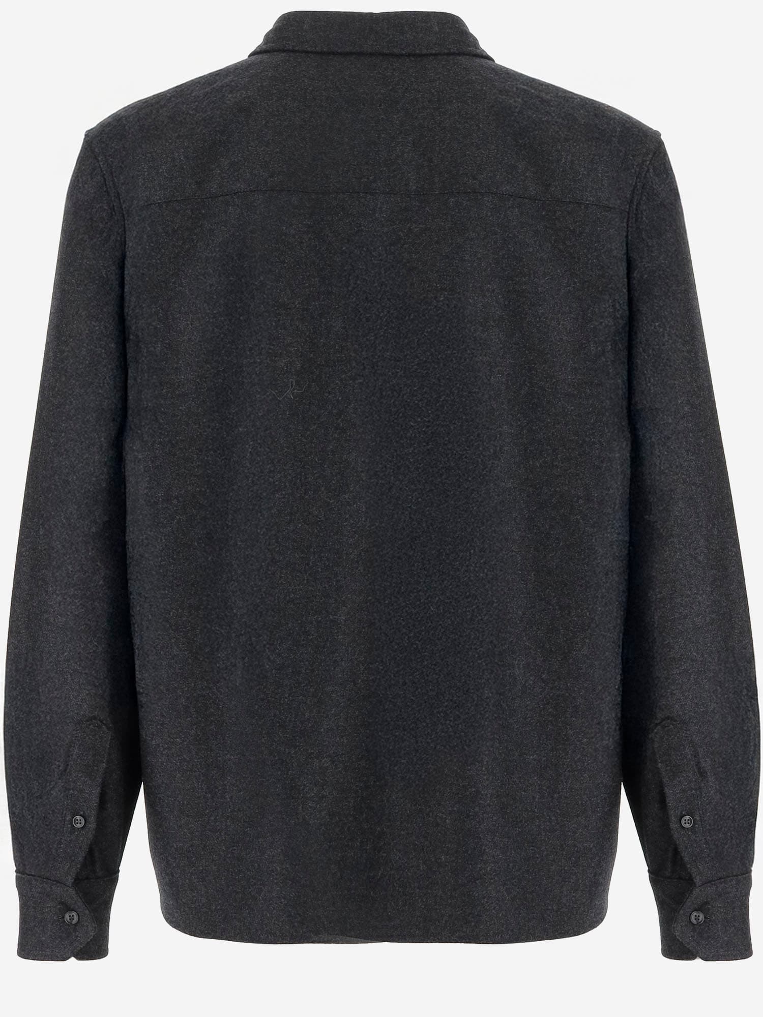Darkpark Button-down Patch-pocket Shirt In Gray