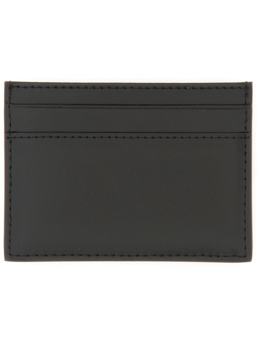 Shop Vivienne Westwood Card Holder With Logo In Black