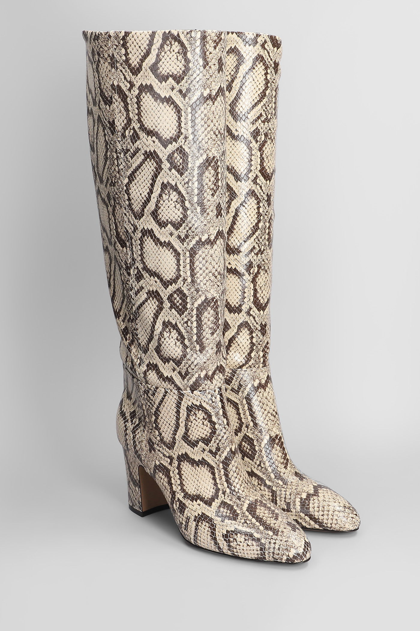 Paris Texas Lavinia Boot 75 High Heels Boots In Python Print Leather In Multi