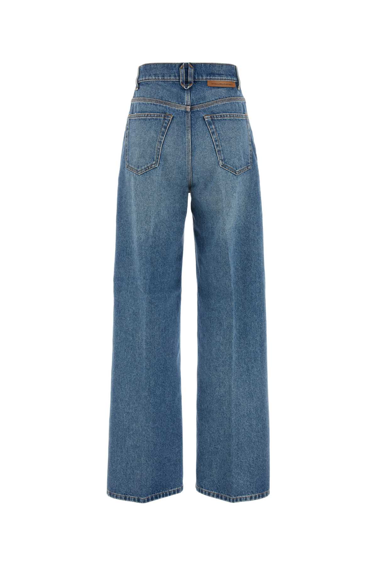 Shop Stella Mccartney Denim Pant In Vintagebluedenim