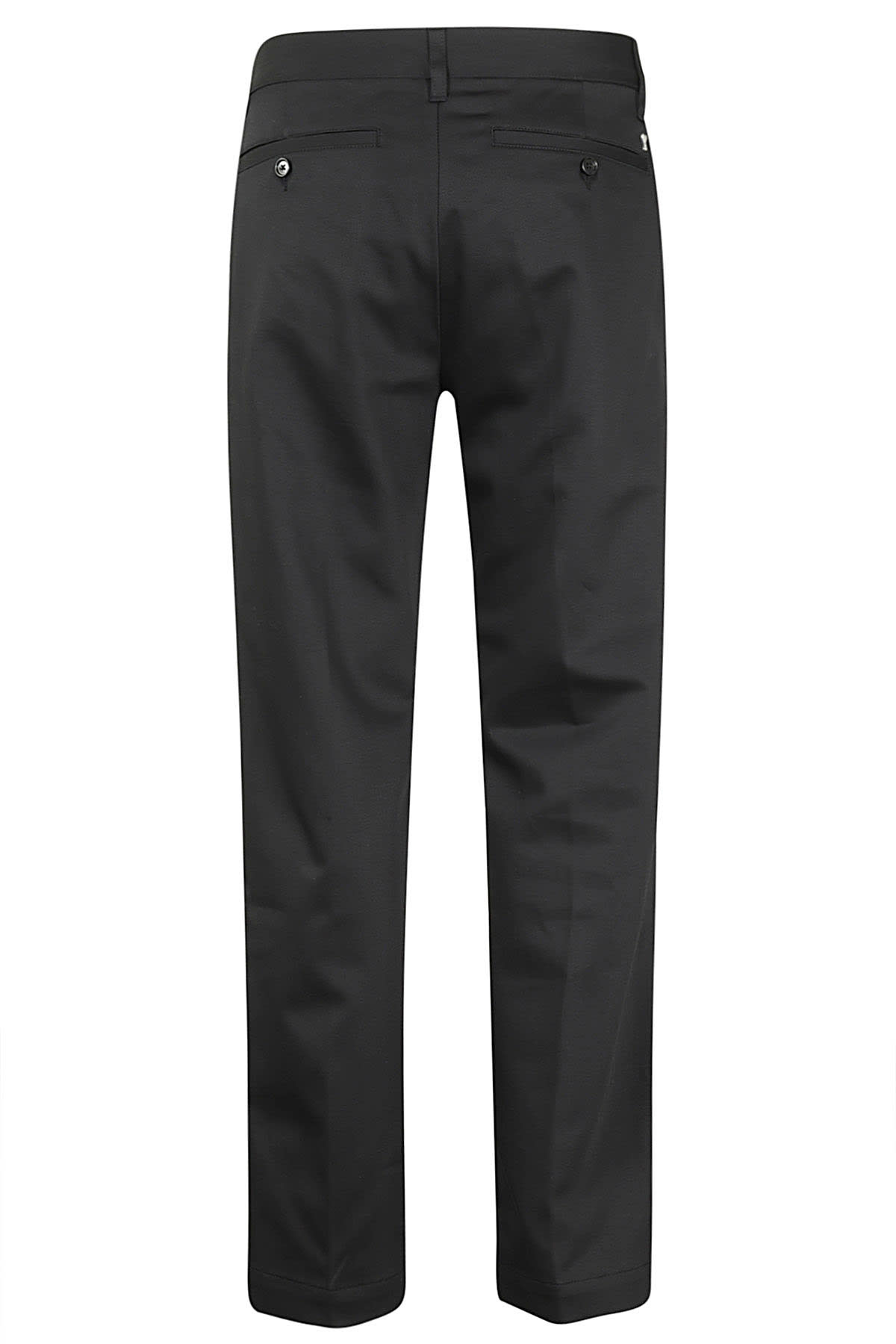 Shop Ami Alexandre Mattiussi Straight Chino Trousers In Black
