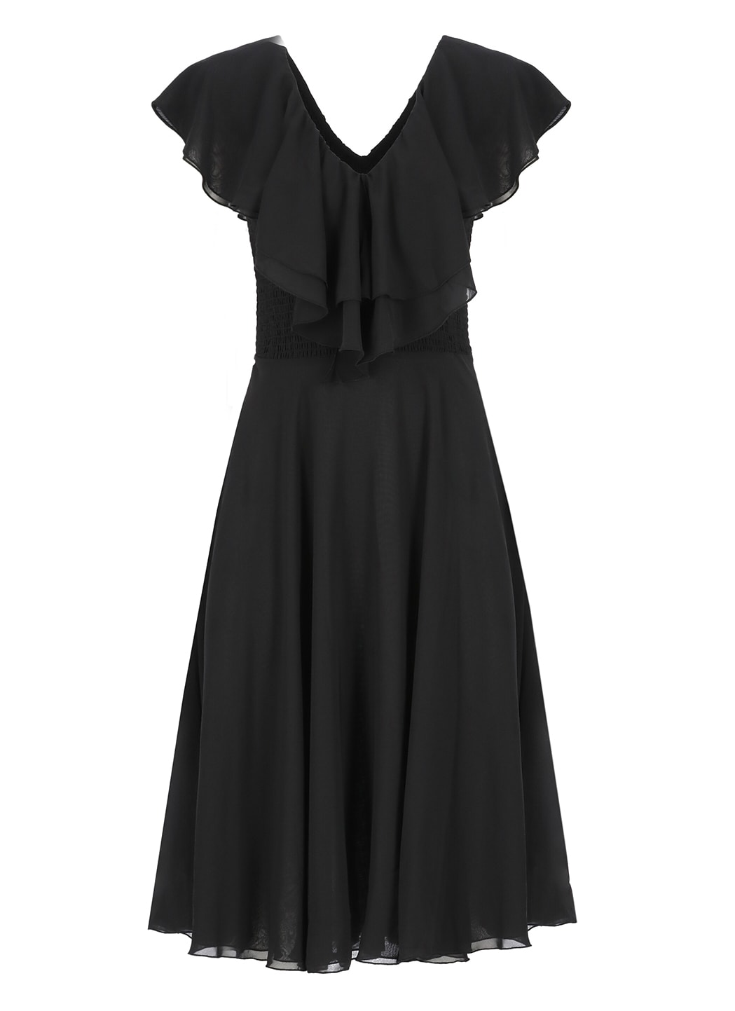 Shop Rotate Birger Christensen Dress With Ruffles In Black