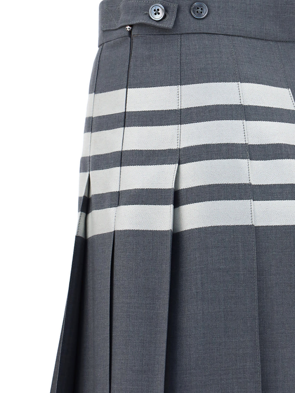 Shop Thom Browne Skirt In Grey