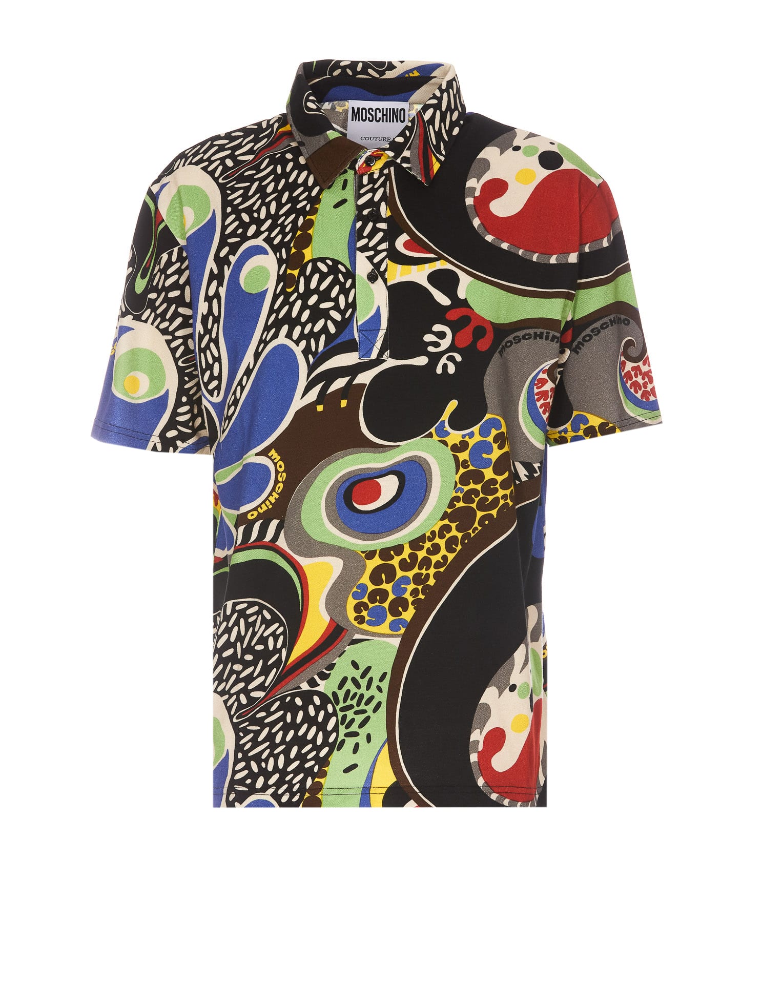 Moschino Psychedelic Print Polo Shirt