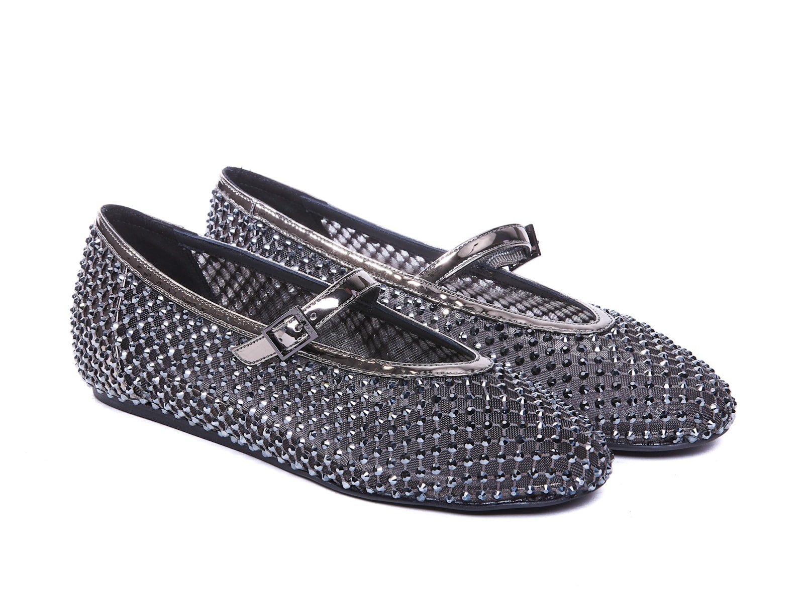 Shop Le Silla Gilda Ballets In Grey