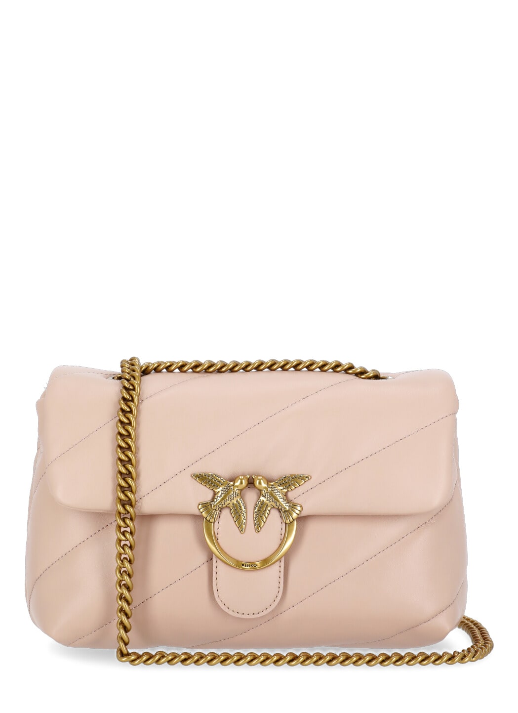 Shop Pinko Love Puff Shoulder Bag In Pink