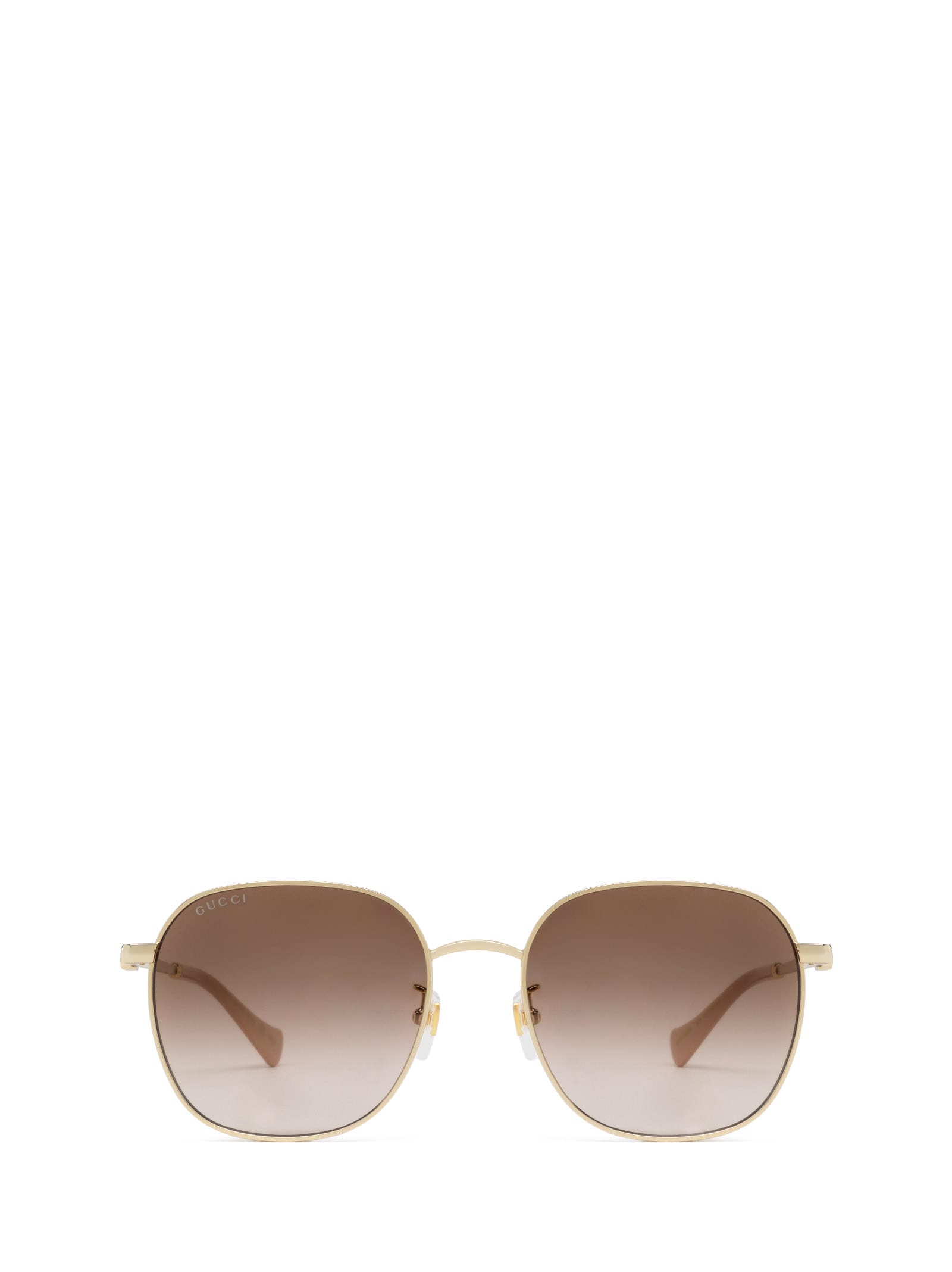 Shop Gucci Gg1142sa Gold Sunglasses