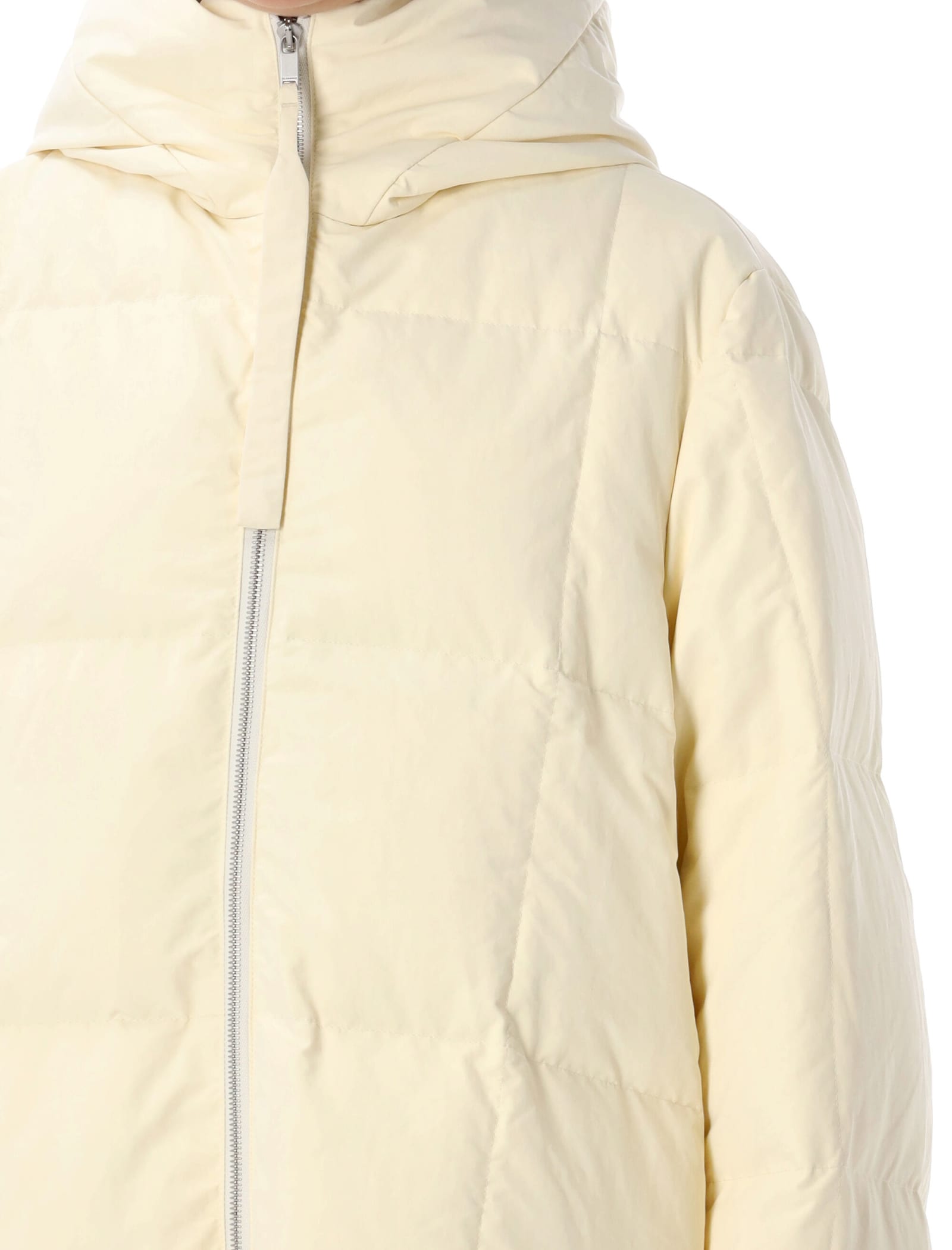 Shop Jil Sander Medium Downjacket In Light Beige