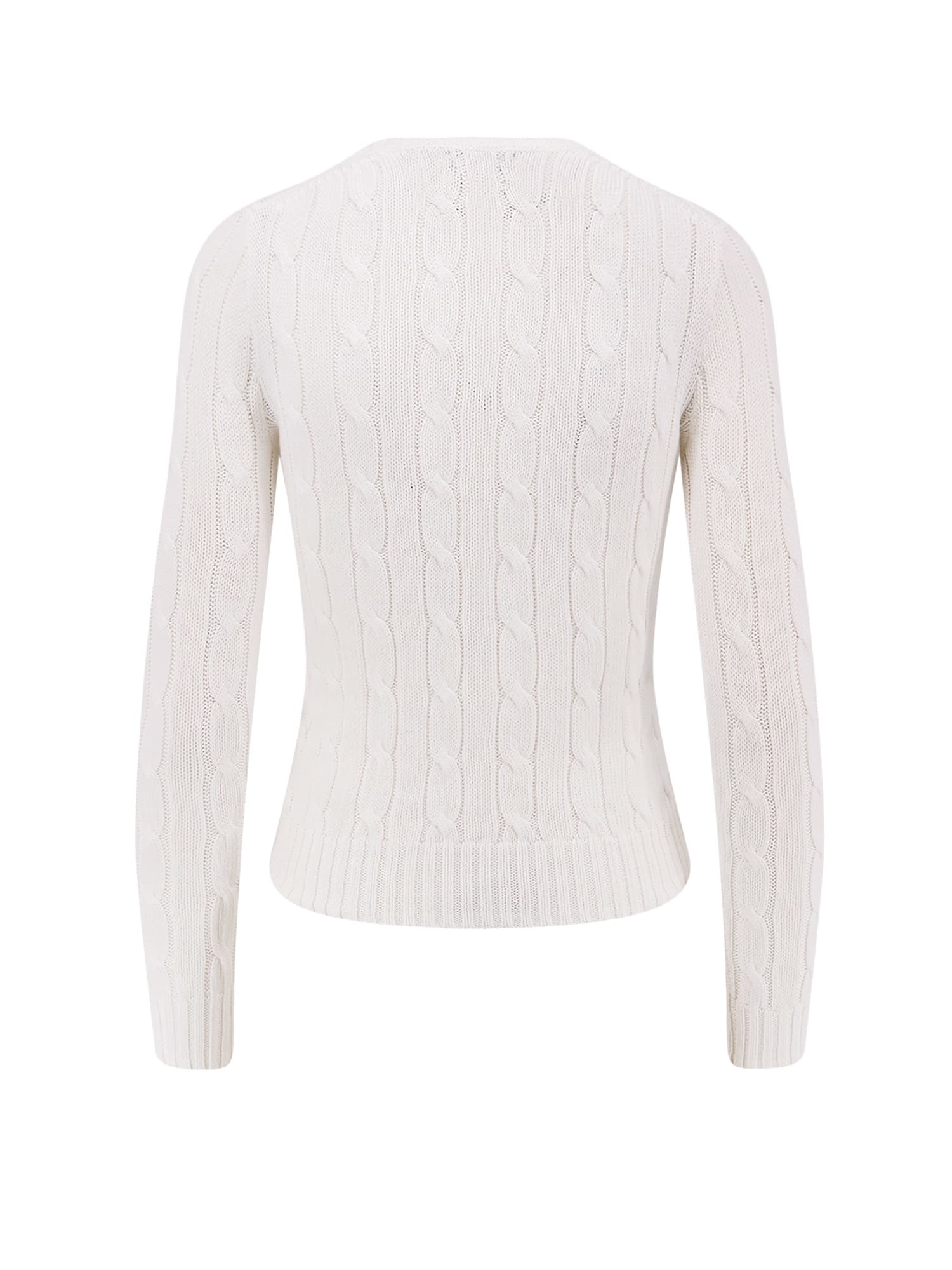 Polo Ralph Lauren Maglia In Pima Cotton In White