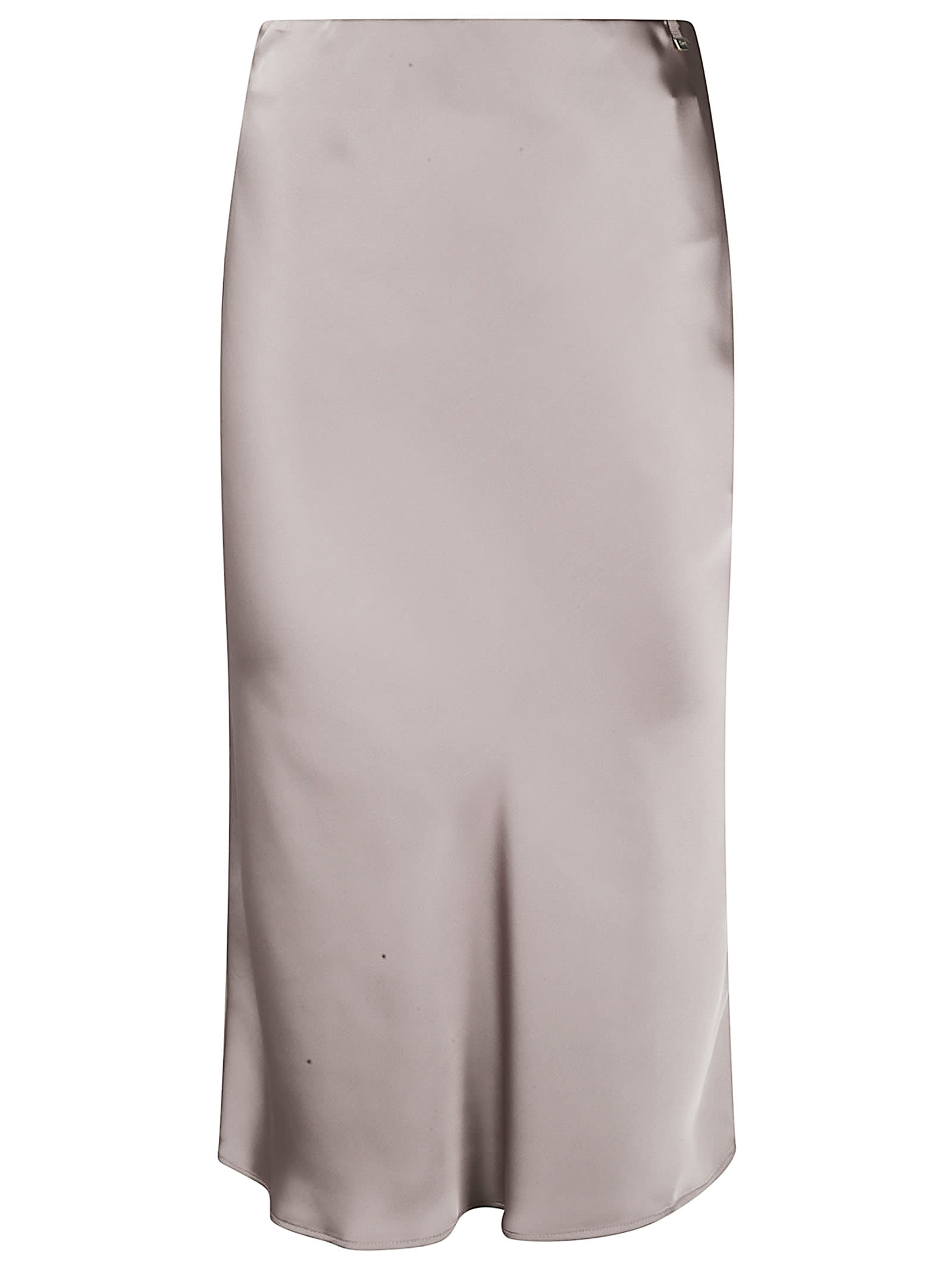 Slim Shiny Midi Skirt