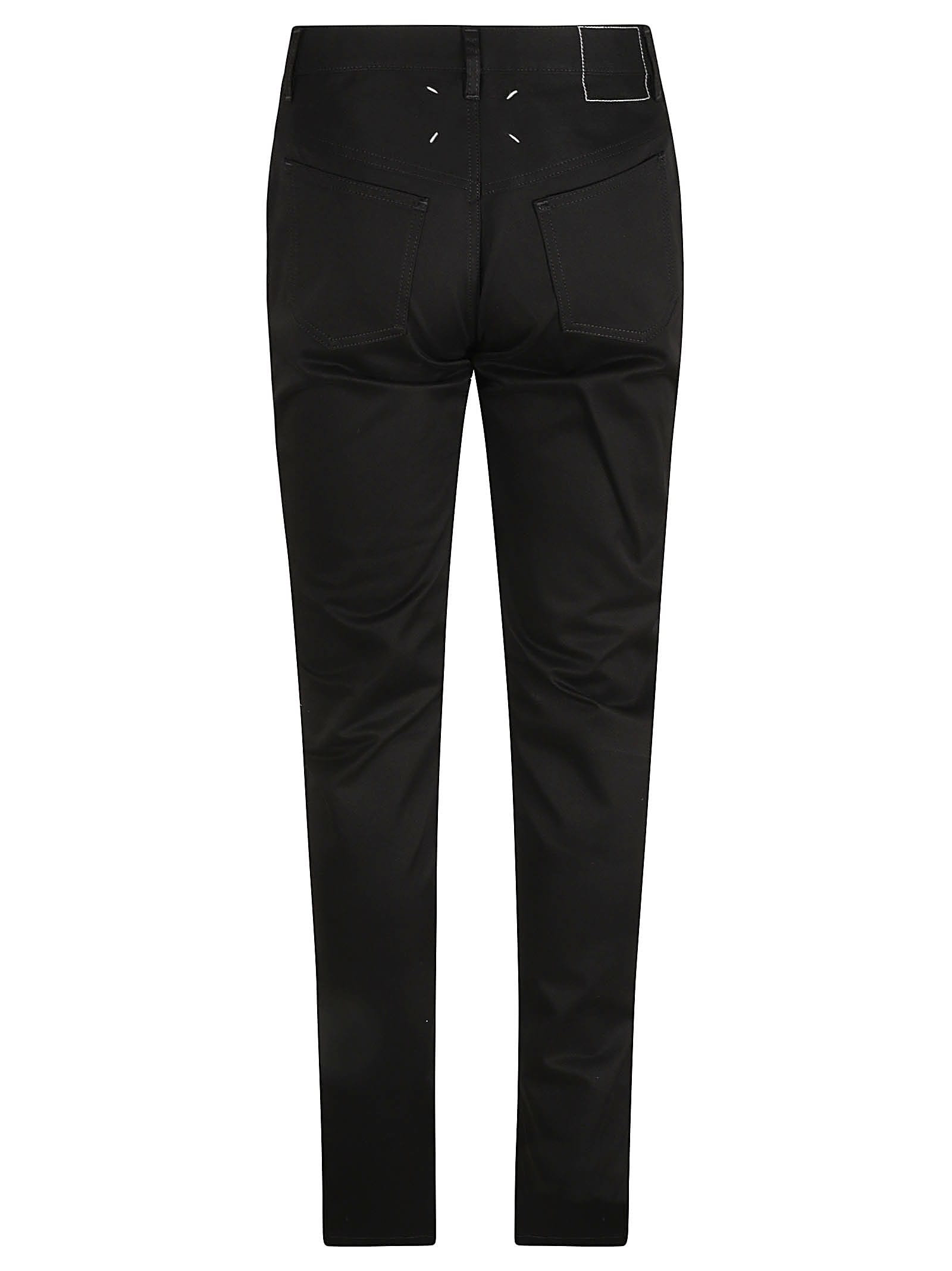 Shop Maison Margiela Tasche Trousers In Black