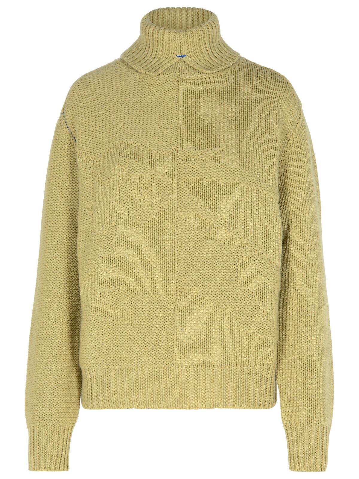 Green Cashmere Turtleneck Sweater