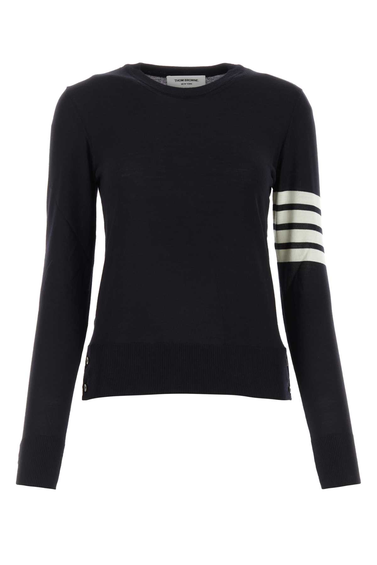 Thom Browne Midnight Blue Wool Sweater