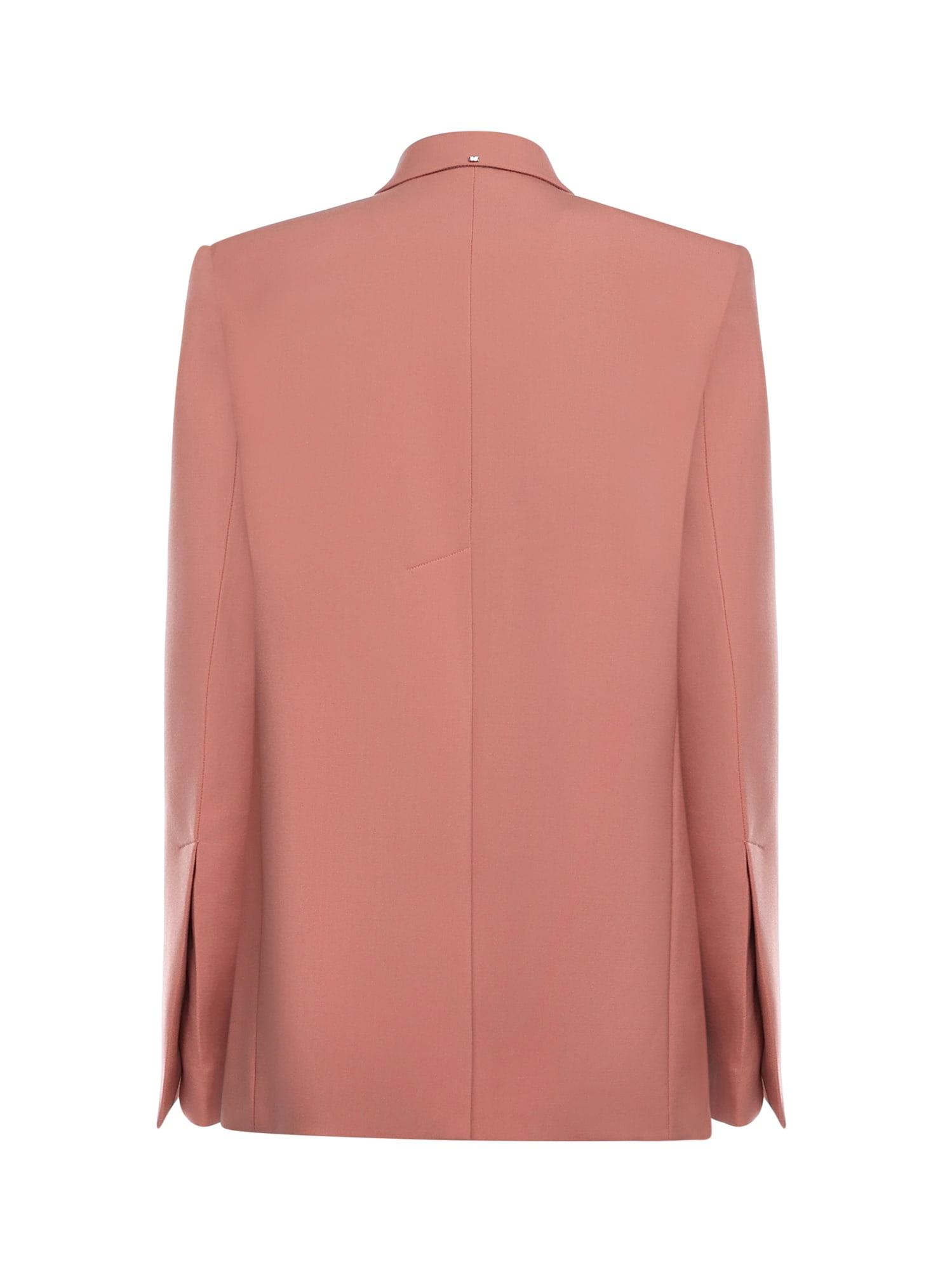 Sportmax Wool Gabardine Blazer In Pink