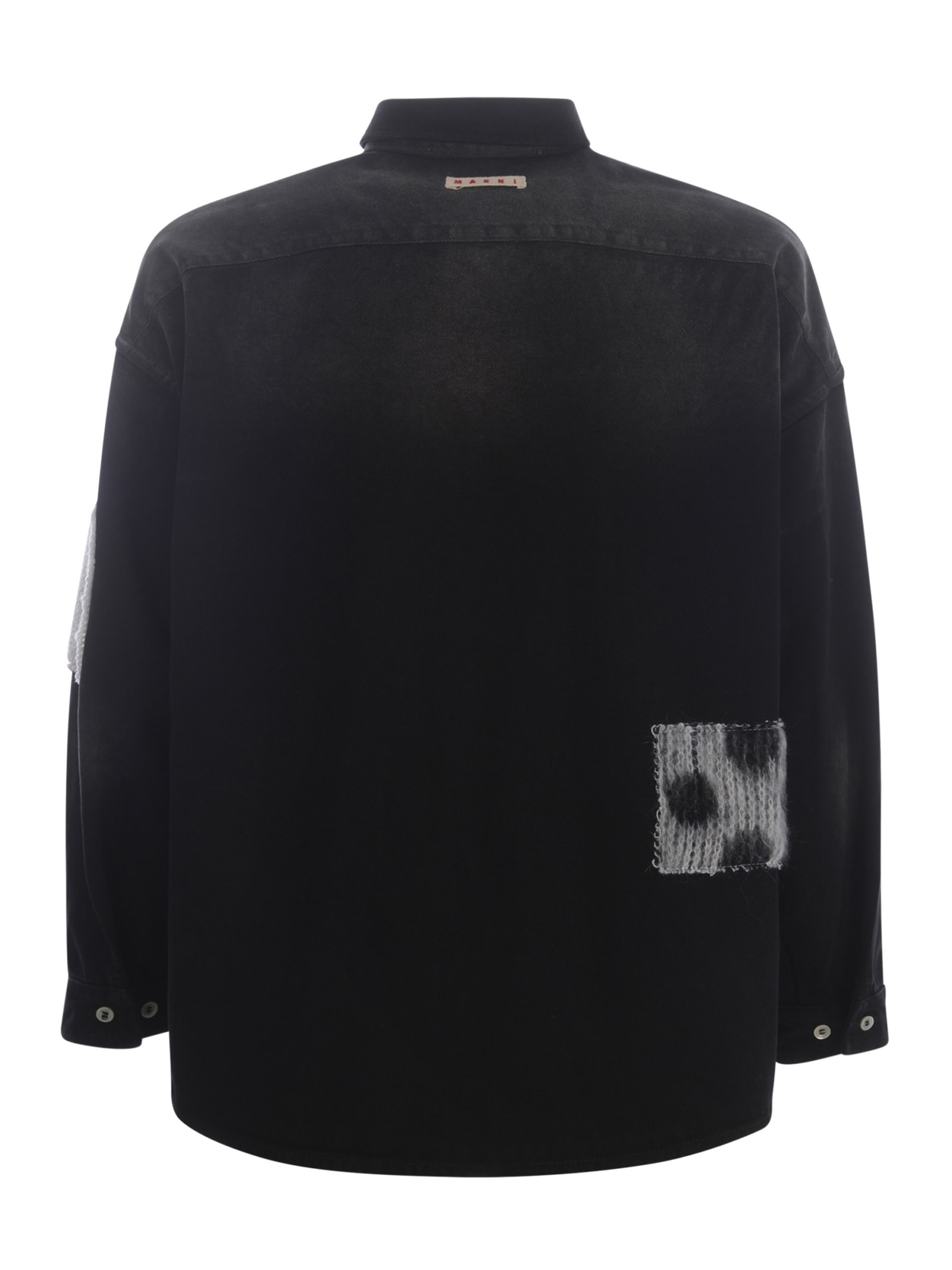 Shop Marni Shirt  In Denim In Black